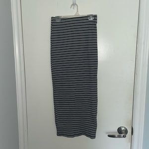 Zara stripped pencil skirt